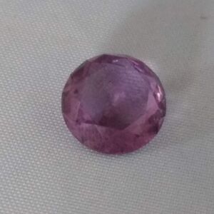 Vintage Amethyst Multi Faceted Unset Loose Round Gemstone - 10 mm Diameter